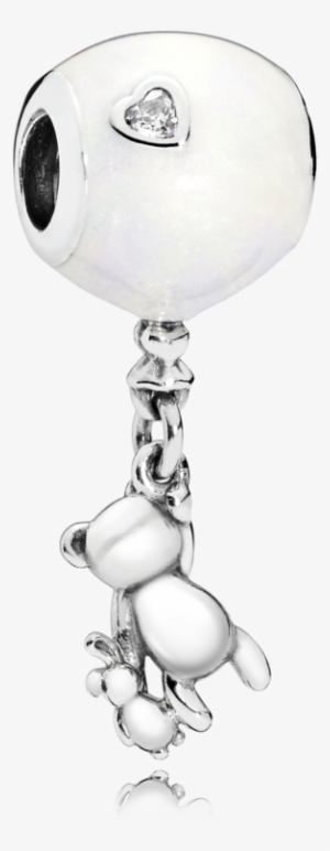 Charm Ursinho De Pelúcia Com Balão Prata - - Pandora Balloon Charm #4285684