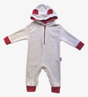 Macacão Ursinho Mescla & Marsala - Toddler #4285844