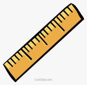 Ruler Royalty Free Vector Clip Art Illustration - Transparent Background Ruler Clipart #4286565