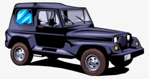 Vector Illustration Of Jeep Sports Utility Off-road - Sport Utility Vehicle #4286956
