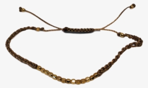 Crochet Bracelet With Gold Filled Beads #4287042