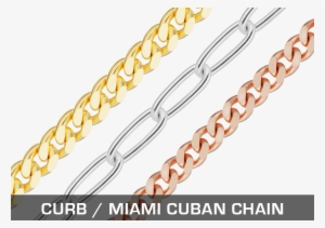 Light Medium Heavy Elongated Round Flat Curb Miami - Chain #4287148