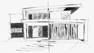 Modern House Sketch - House #4287203