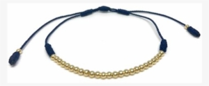 String & Gold Beads Bracelet - Bracelet #4287356