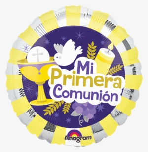 Mi Primera Comunión Morado - 18" Mi Imera Comunion Elements Balloon - Mylar Balloons #4287446