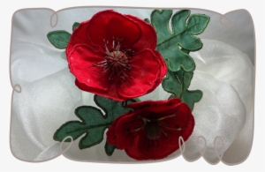 Fabric Flower Png Transparent Image - Poppy #4287959