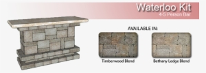 Waterloo Bar Kit - Stone Wall #4288296