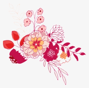 Hand Painted Deep Rose Red Flower Png Transparent - Portable Network Graphics #4288327