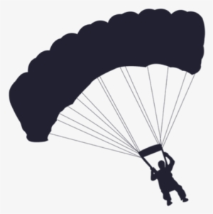 Parachute Silhouette Png #4288349