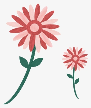 Fabric Flowers Pink Red Gradient 877468 - Imagen De Flores Degradados Png #4288376