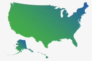 Plants In The U - Grey Silhouette Of United States #4288951