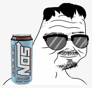 So True, I Never Had Any Real Friends Or Made Any Effort - Nos High Performance Energy Drink - 16 Fl Oz Can #4289106