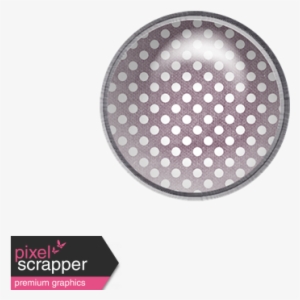 Purple Polka Dots Brad - Circle #4289892
