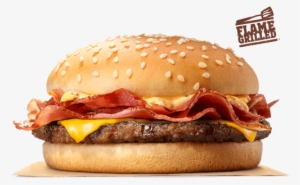 Our Made To Order Bk® Single Stacker Boasts A Flame-grilled - Burger King Bbq Beefacon Single #4289942