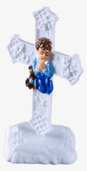 Niño C/oso En Cruz - Figurine #4290217