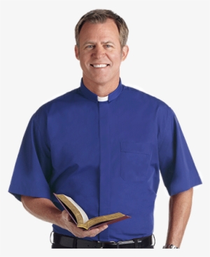 Short Sleeve Tab Collar Clergy Shirt #4290757