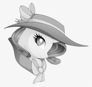 Uunicornicc, Bow, Bust, Clothes, Detective Rarity, - Rarity #4290907