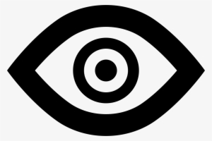 Eye Outline - - White Outline Eye Icon Png #4291023