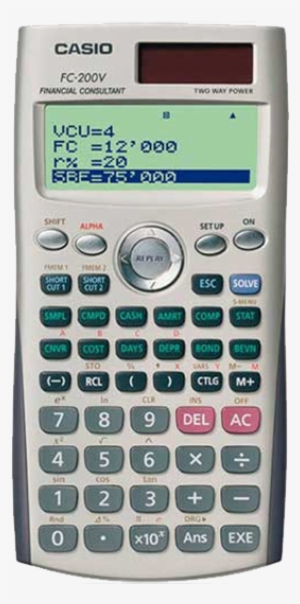 Imagen De Calculadora Financiera Casio Fc-200v - Casio Fc 200 V #4291076