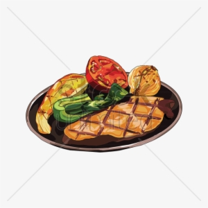 Vegetable Clipart Vegetable Dish - Chicken And Vegetables Clipart Png #4292062