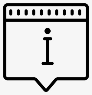 This Icon For Info Popup Is Depicted As A Square - Icon #4292216