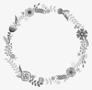 Flower Wreath-grayscale - “ - Fheasy: A Year Of Weekly Teachings And Daily Devotionals #4292596