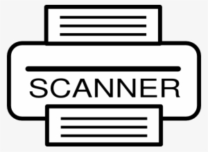 Scanner Clip Art - Scanner Clip Art Black And White #4293737