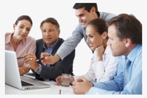 People Working Together Png - Business People Working #4293800