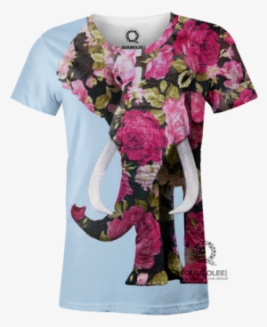 Playera Elefante - Floral Poster #4294131