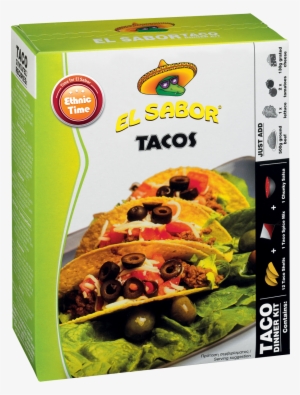 Taco Dinner Kit View Product - El Sabor Taco Shells #4294675