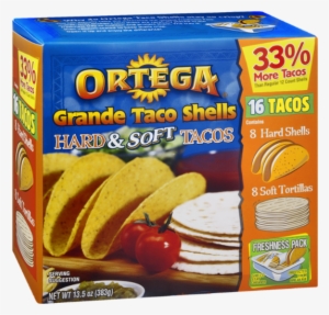 Ortega Grande Tacos Shells - 16 Tacos, 13.5 Oz #4294808