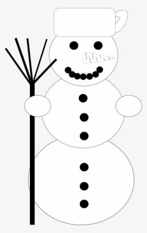 Snowman Black White Scalable Vector Graphics Svg Xmas - Clip Art #4295035
