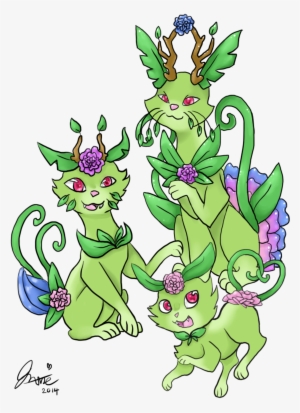 Starters Grass Types By Talk Typo On Deviantart - Drawing #4295281