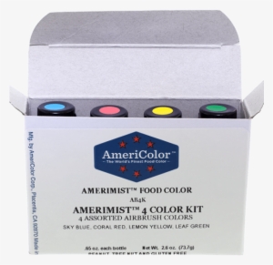 Airbrush Amerimist™ Student Color Kit With 4 Colors - Americolor Amerimist 4 Color Kit Airbrush Food 65 Ounces #4296526