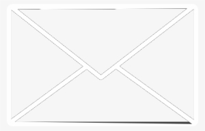 Mail Icon White - Line Art #4297053