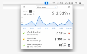 Cashnotify Menu Bar App Opened - Menu Bar #4297054