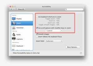 Screen Zooming Settings In Os X - Macos #4297086