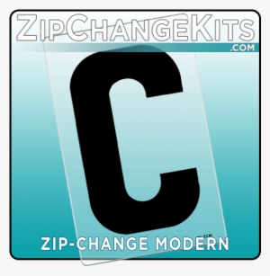 Picture Of Zip Modern 6" Letter C - Ampersand #4297230