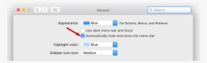 Check The Box That Reads “automatically Hide And Show - Menu Bar #4297327