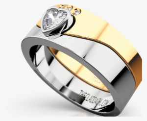 Two Part Claddagh Band In 14 Karat In - Pre-engagement Ring #4297619