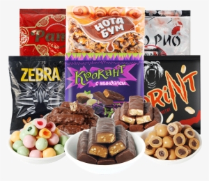 Russian Candy Imported Purple Sugar 500g Zebra Candy - Chocolate #4297765