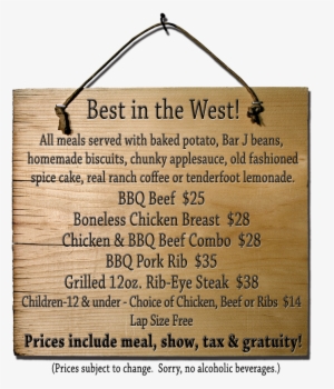 Bar J Menu - Wood Sign #4297846 Bar J Menu - Wood Sign #4297846