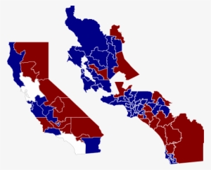 That Said, The Southern State Would Probably Not Go - California District Map By Party #4297963