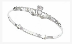 Sterling Silver, Premium, Adjustable, Claddagh Bangles - Claddagh Bangle - Adjustable Celtic Bangle #4298012