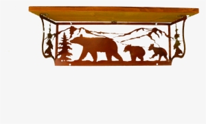 Rustic Metal Shelf - Shelf #4299042