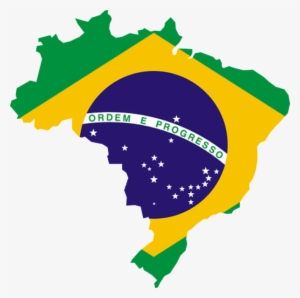 Corpo Em Forma Brasil - Brazil Flag Map #4299192