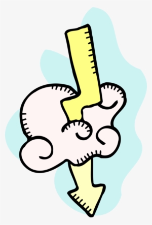 Vector Illustration Of Weather Forecast Lightning Bolt #4299686