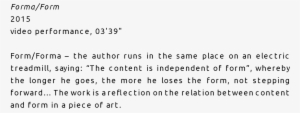 Forma/form 2015 Video Performance, 03'39" Form/forma - Scale Of 1 To Invading Russia #4299858