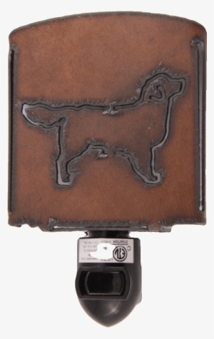 Bedroom Decor - Rustic Barn Rustic Metal Golden Retiever Dog Night #4299893