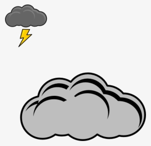 Thunder Clip Art At Clker Com Vector - Thunder Cloud Clipart Png #4299954